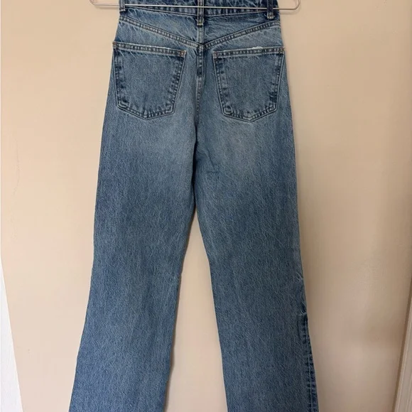 Zara Blue Straight Jeans Versatile Everyday Wear - Picture 3 of 4